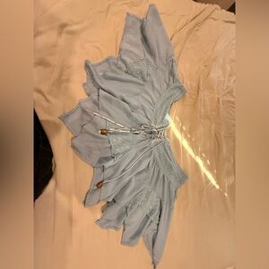 Bhag's Light Blue Ruffle Skirt